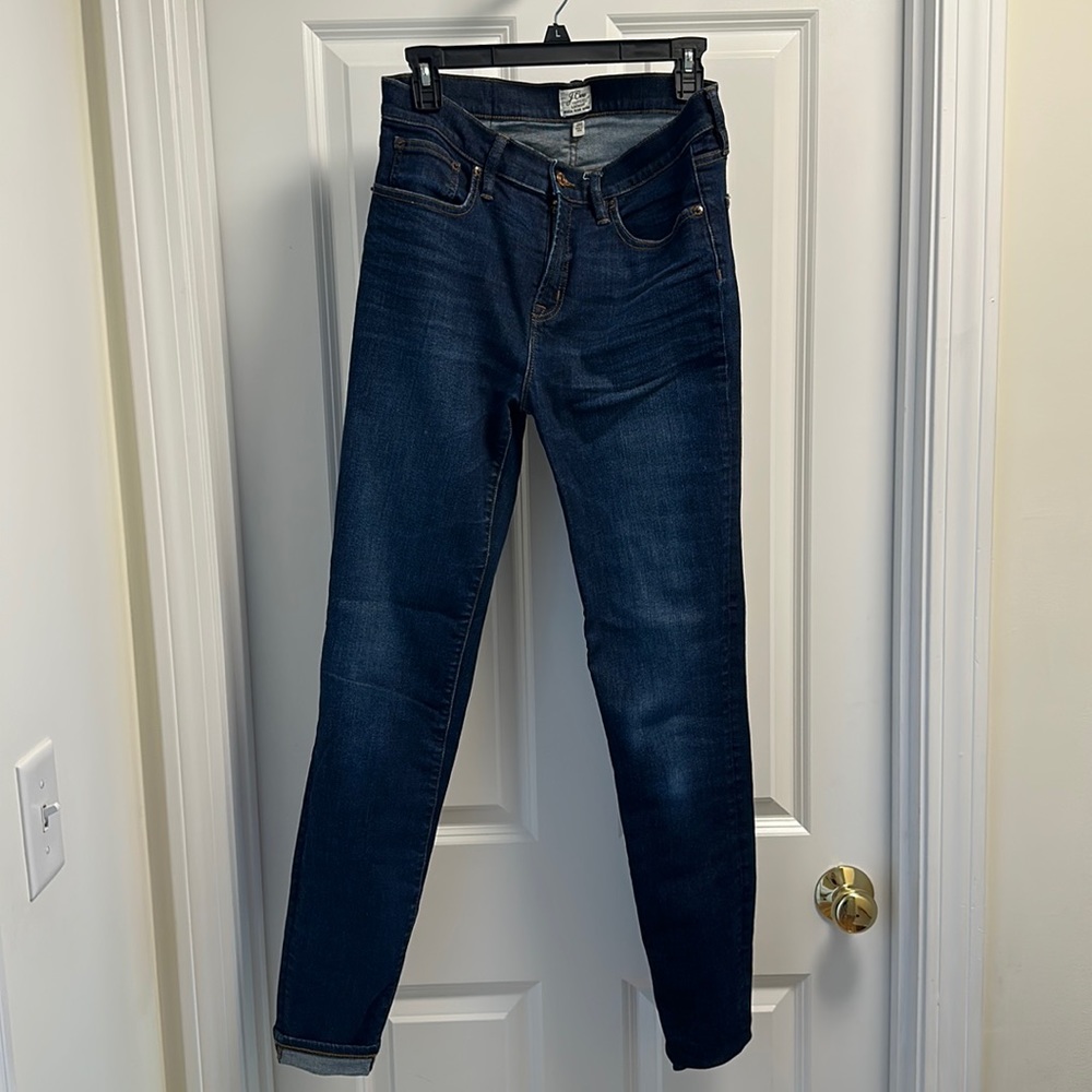 J.Crew Look Out High Rise Skinny -29T - Good used condition - dark rinse
